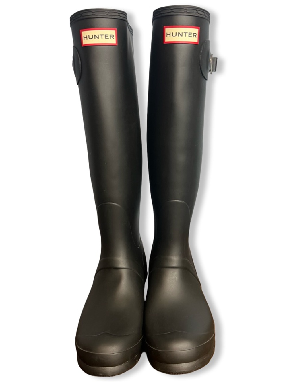Hunter Original Tall Matte Black Waterproof Rain Boots Women's US 9 EU 40 - Picture 2 of 9
